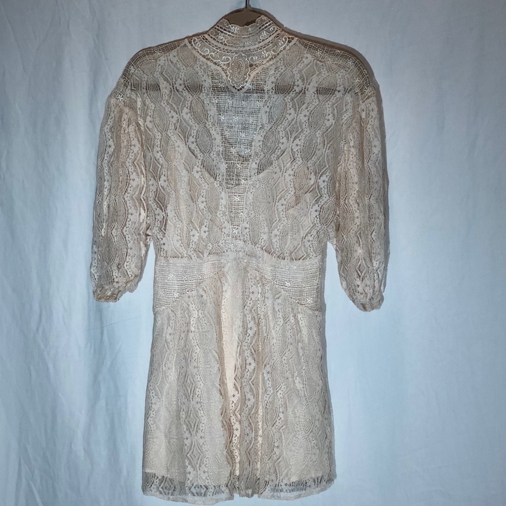 Free People Lace Dress with cutout back